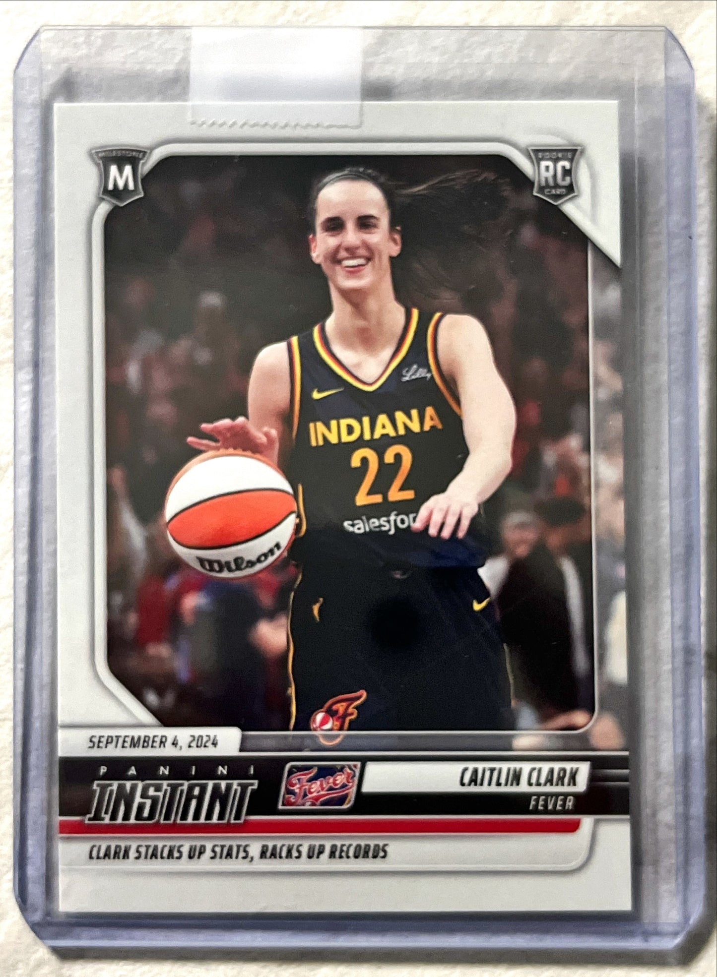 WNBA - Caitlin Clark - 2025 Panini Instant 'Clark Stacks Up Stats, Racks Up Records' Rookie Card (RC)