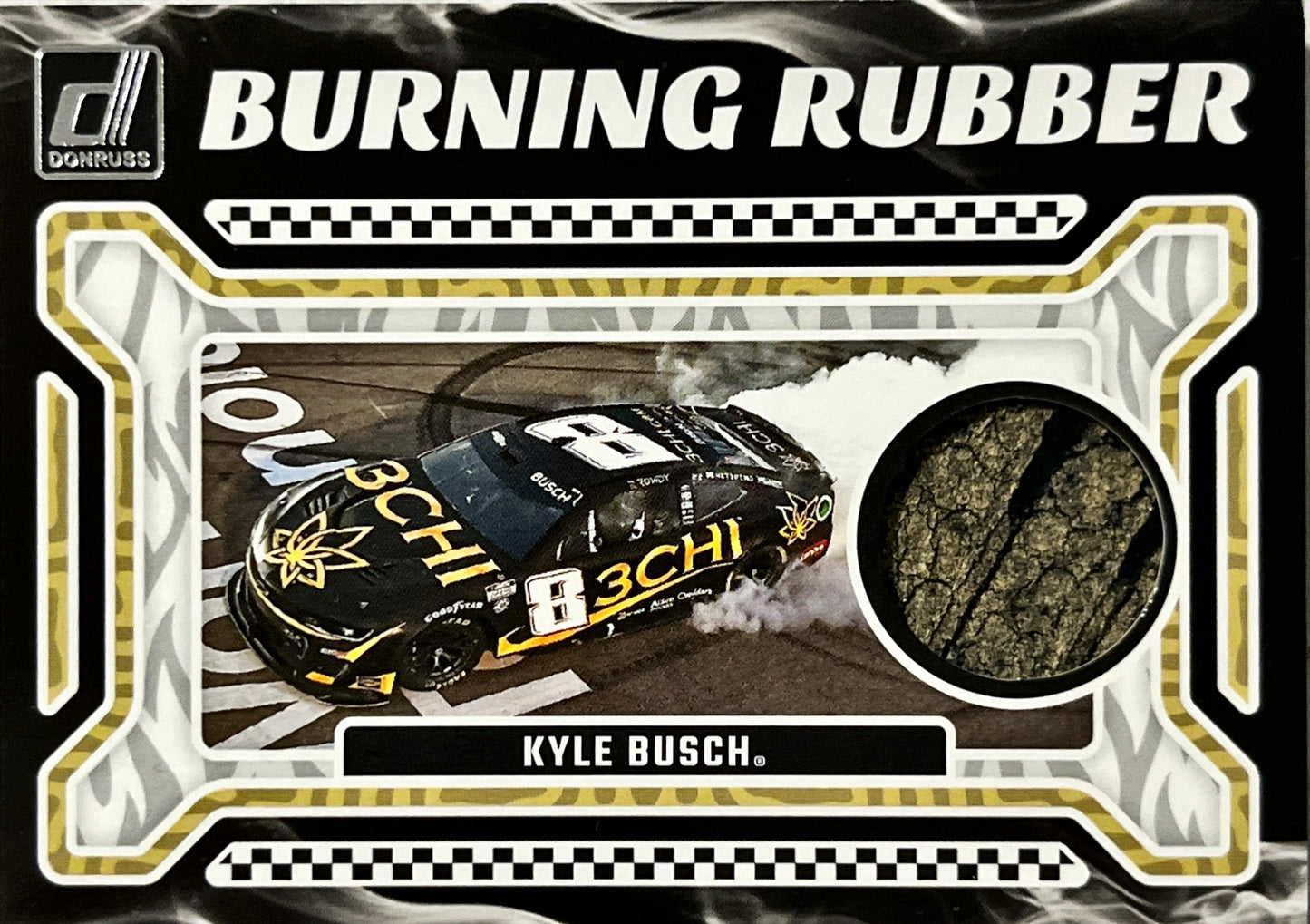 NASCAR - Kyle Busch RELIC - 2024 Donruss Racing Burning Rubber Relic