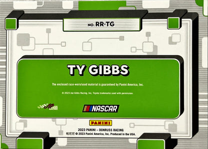NASCAR - Ty Gibbs RELIC - 2023 Donruss Racing Race Day Patch Relics