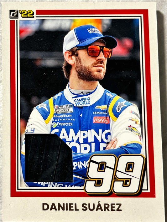 NASCAR - Daniel Suarez RELIC - 2022 Donruss Racing Retro Tire Relic