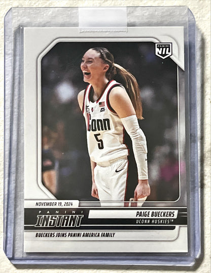 WNBA - Paige Bueckers - 2024 Panini Instant 'Joins Panini America Family' Rookie Card (RC) UCONN Huskies Dallas Wings WNBA
