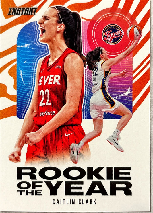WNBA - Caitlin Clark - 2024 Panini Instant 'Rookie of the Year' Indiana Fever Basketball