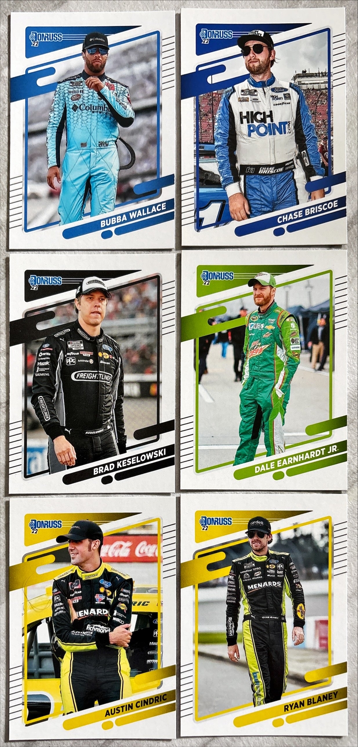2022 NASCAR Donruss Racing (BASE) Pick & Choose