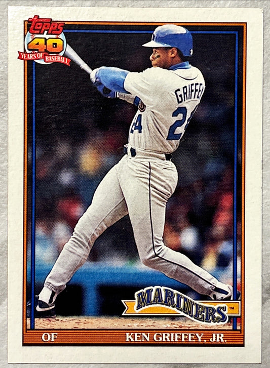 MLB - Ken Griffey Jr. - 1991 Topps '40-years of Baseball' Seattle Mariners