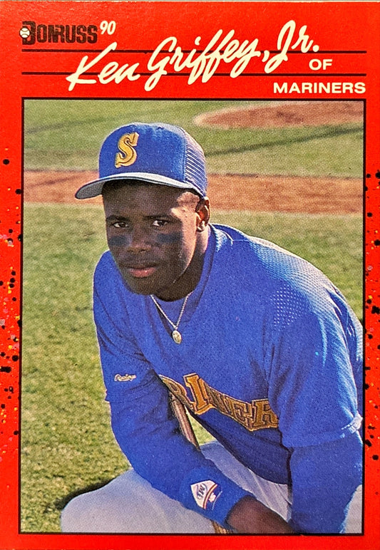 MLB - Ken Griffey Jr. - 1990 Donruss ROOKIE CARD (RC) Seattle Mariners