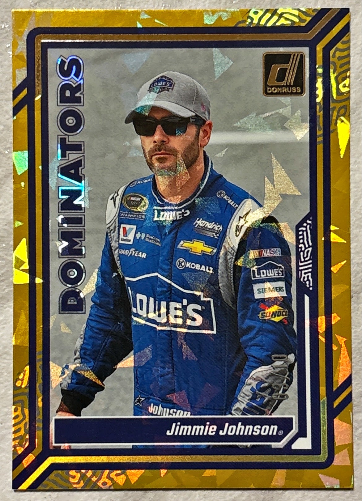NASCAR - Jimmie Johnson - 2024 Donruss Racing GOLD CRACKED ICE /10 Limited Edition