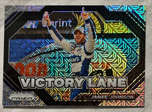 NASCAR - Jimmie Johnson - 2024 Panini Prizm Racing Victory Lane SILVER MOJO /25