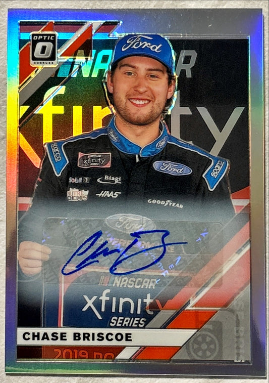 NASCAR - Chase Briscoe AUTO - 2020 Donruss Optic Prizm Racing Autograph /99