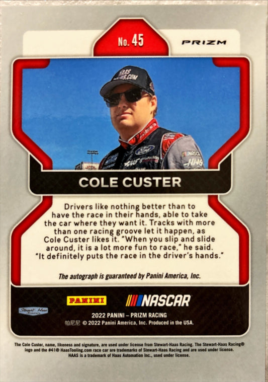 NASCAR - Cole Custer AUTO - 2022 Panini Prizm Racing Prizm Autograph