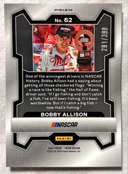 NASCAR - Bobby Allison - 2024 Panini Prizm Racing White Sparkle Prizm /399