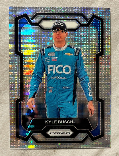 NASCAR - Kyle Busch - 2024 Panini Prizm Racing White Sparkle Prizm /399