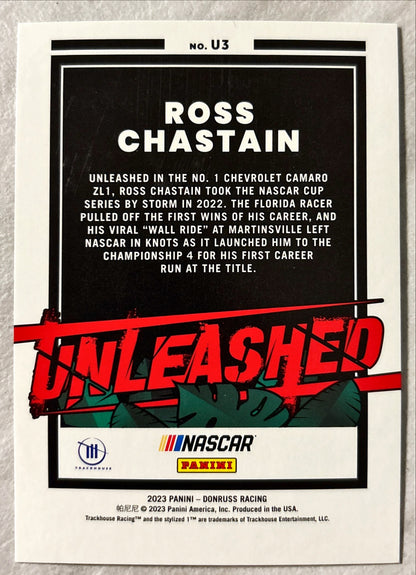 NASCAR - Ross Chastain - 2023 Donruss Racing 'Unleashed' Cracked Ice Prizm /25