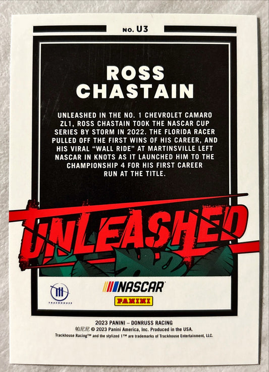 NASCAR - Ross Chastain - 2023 Donruss Racing 'Unleashed' Cracked Ice Prizm /25