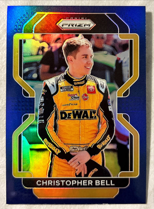 NASCAR - Christopher Bell - 2022 Panini Prizm Racing 'Blue Parallel' Prizm