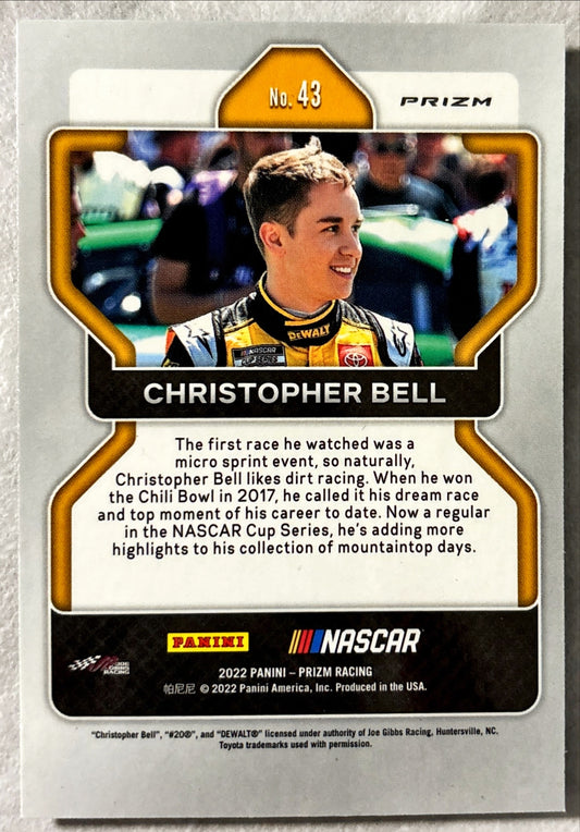 NASCAR - Christopher Bell - 2022 Panini Prizm Racing 'Blue Parallel' Prizm