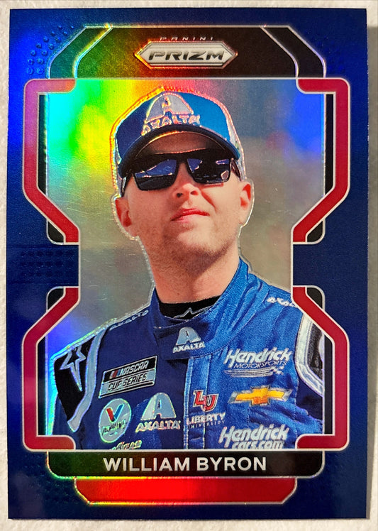 NASCAR - William Byron - 2022 Panini Prizm Racing 'Blue Parallel' Prizm