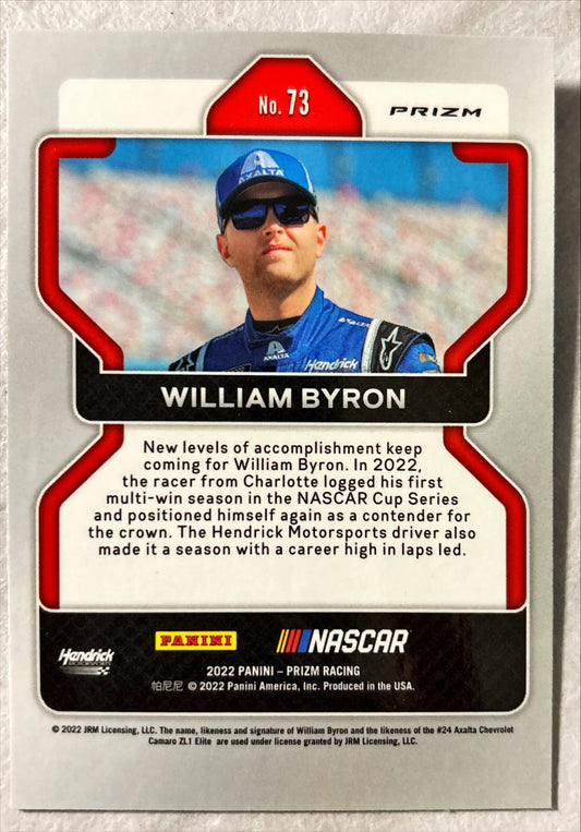 NASCAR - William Byron - 2022 Panini Prizm Racing 'Blue Parallel' Prizm