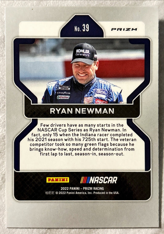 NASCAR - Ryan Newman - 2022 Panini Prizm Racing 'Hyper Blue' Prizm