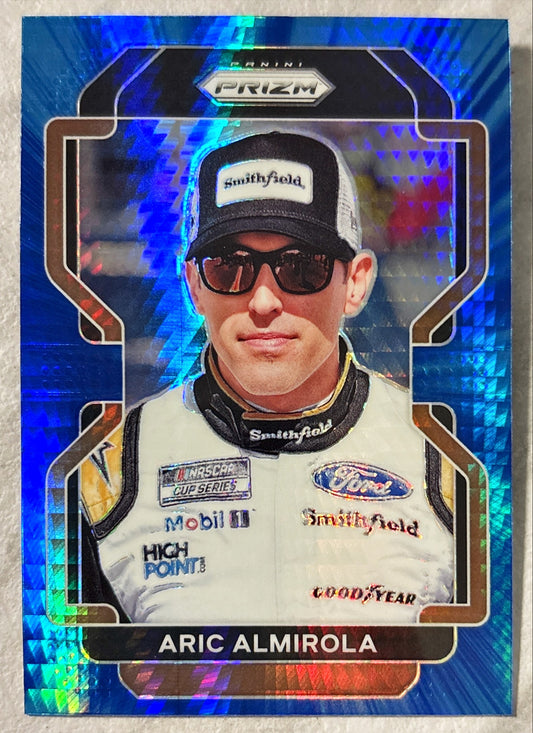 NASCAR - Aric Almirola - 2022 Panini Prizm Racing 'Hyper Blue' Prizm