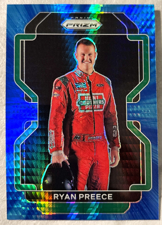 NASCAR - Ryan Preece - 2022 Panini Prizm Racing 'Hyper Blue' Prizm
