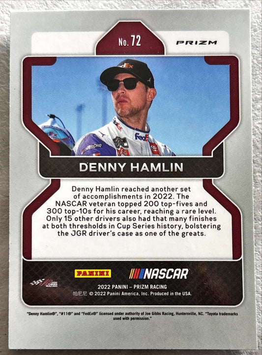 NASCAR - Denny Hamlin - 2022 Panini Prizm Racing 'Hyper Blue' Prizm