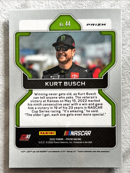 NASCAR - Kurt Busch - 2022 Panini Prizm Racing 'Hyper Blue' Prizm