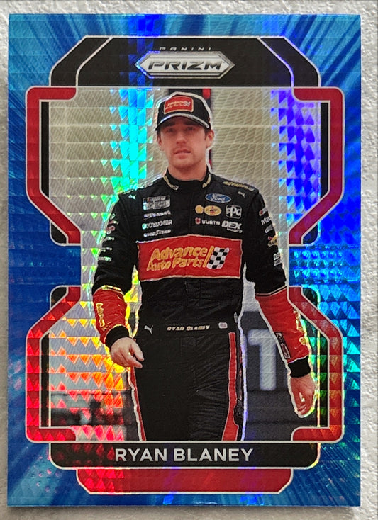 NASCAR - Ryan Blaney - 2022 Panini Prizm Racing 'Hyper Blue' Prizm