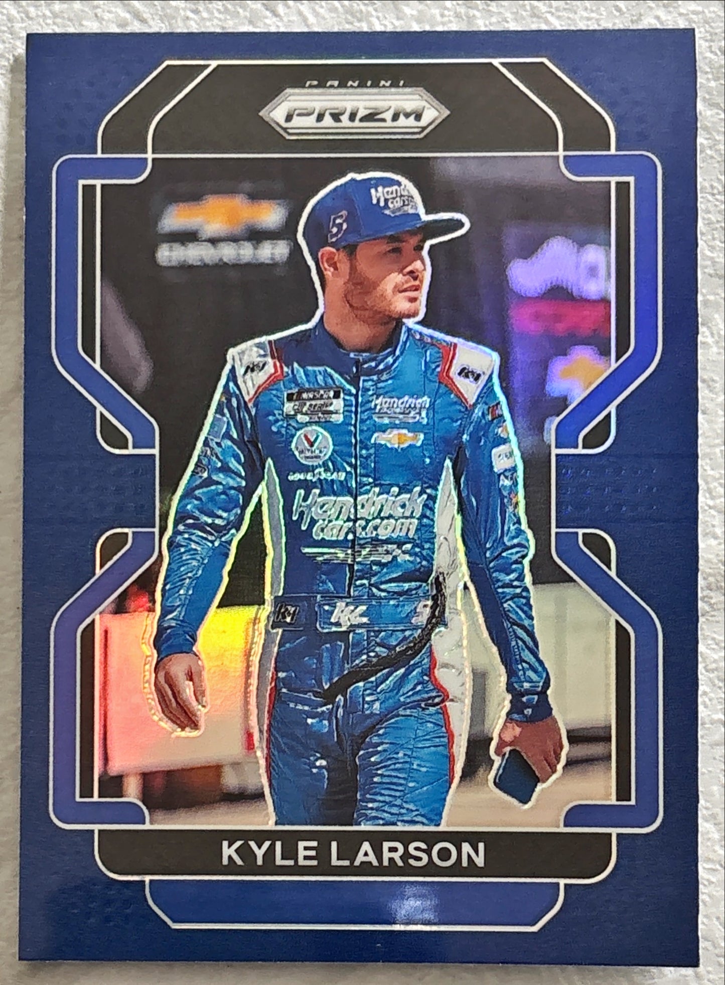 NASCAR - Kyle Larson - 2022 Panini Prizm Racing 'Blue Parallel' Prizm