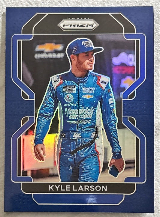 NASCAR - Kyle Larson - 2022 Panini Prizm Racing 'Blue Parallel' Prizm