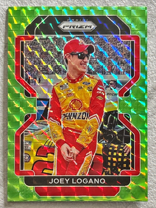 NASCAR - Joey Logano - 2022 Panini Prizm Racing 'Reactive Green' Prizm