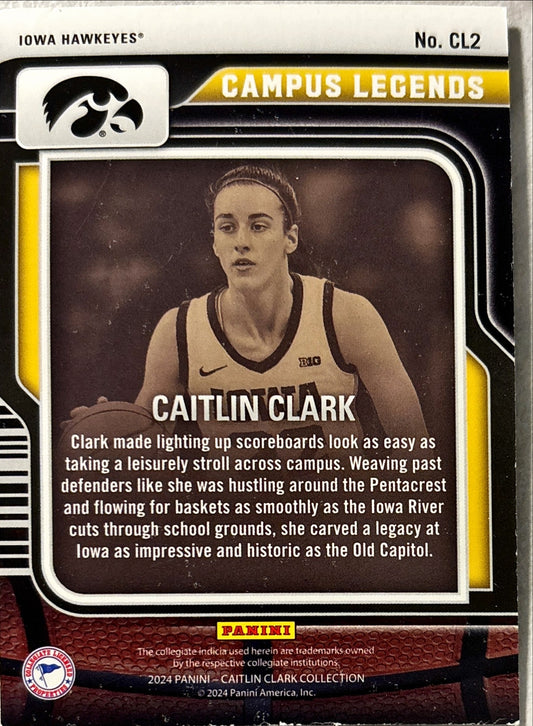 WNBA - Caitlin Clark 2024 Collection 'Campu Legends' Rookie Card (RC) Silver Foil