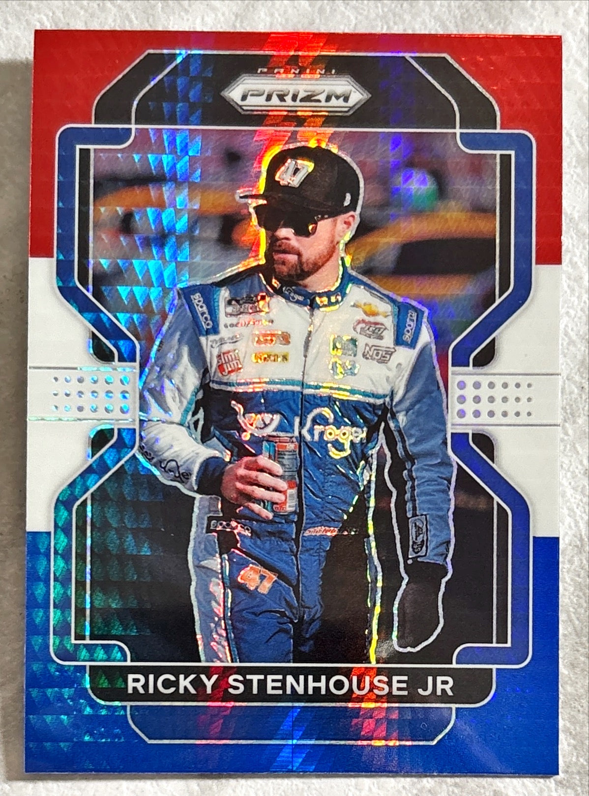 NASCAR - Ricky Stenhouse Jr. - 2022 Panini Prizm Racing 'Red White & Blue' Prizm