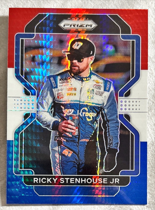 NASCAR - Ricky Stenhouse Jr. - 2022 Panini Prizm Racing 'Red White & Blue' Prizm