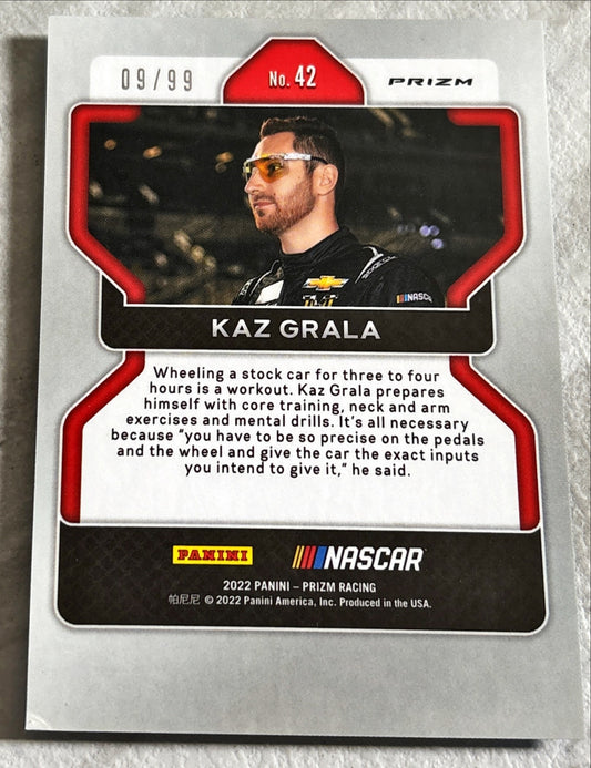 NASCAR - Kaz Grala - 2022 Panini Prizm Racing 'Blue Scope' Prizm /99