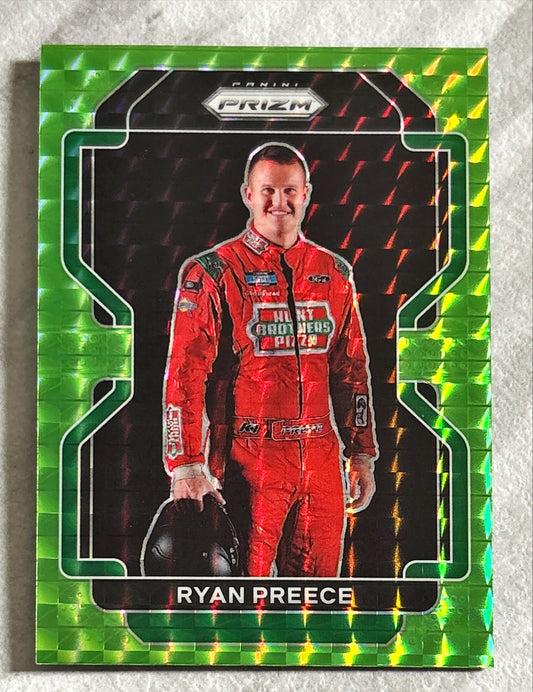 NASCAR - Ryan Preece - 2022 Panini Prizm Racing 'Reactive Green' Prizm