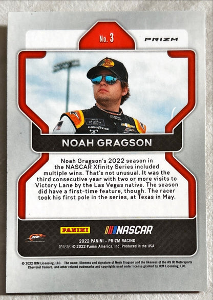 NASCAR - Noah Gragson - 2022 Panini Prizm Racing 'Reactive Orange' Prizm