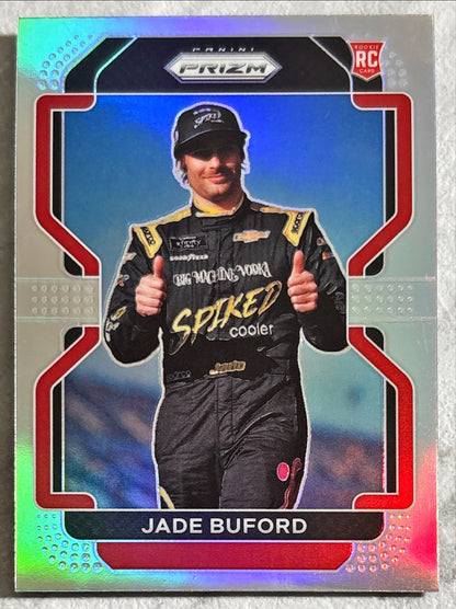 NASCAR - Jade Buford - 2022 Panini Prizm Racing 'Silver Holo' Prizm Rookie Card (RC)