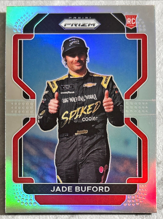 NASCAR - Jade Buford - 2022 Panini Prizm Racing 'Silver Holo' Prizm Rookie Card (RC)