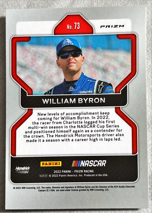 NASCAR - William Byron - 2022 Panini Prizm Racing 'Silver Holo' Prizm