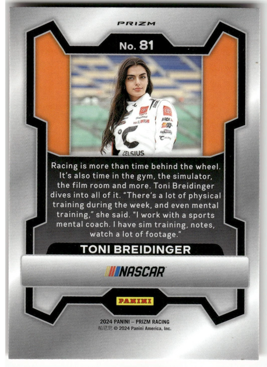 NASCAR - Toni Breidinger - 2024 Panini Prizm Racing 'Cracked Red Ice' PRIZM