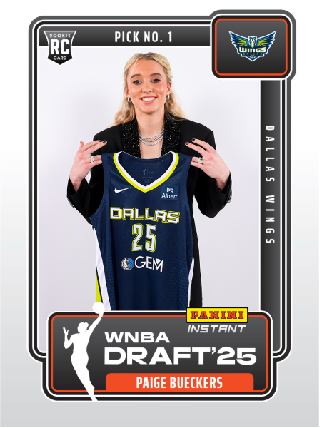 WNBA - Paige Bueckers - 2025 Panini Instant "WNBA Draft Night #1" Rookie Card (RC) Dallas Wings